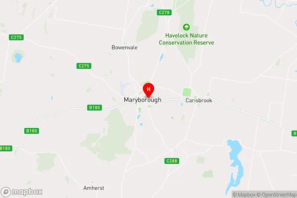 Maryborough,Victoria Area Map