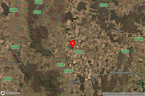 Natte Yallock,Victoria Satellite Map