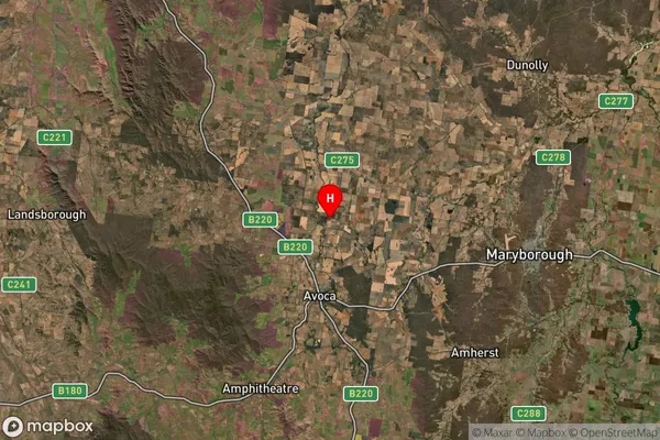 Rathscar West,Victoria Satellite Map