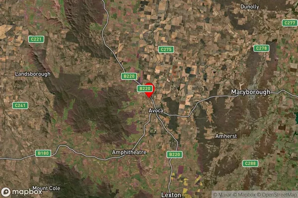 Avoca,Victoria Satellite Map