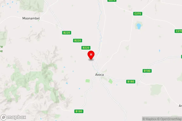 Avoca,Victoria Area Map