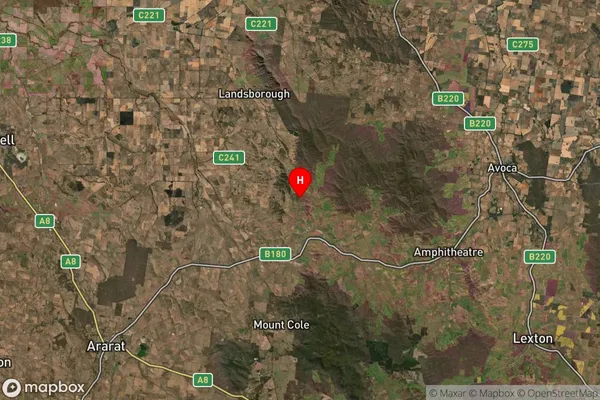 Glenlofty,Victoria Satellite Map