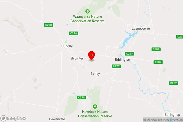 Bromley,Victoria Area Map