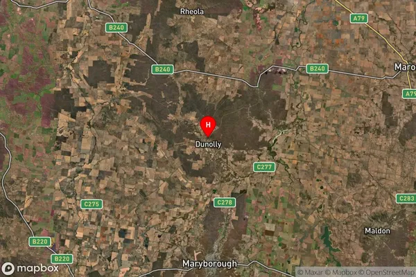 Dunolly,Victoria Satellite Map