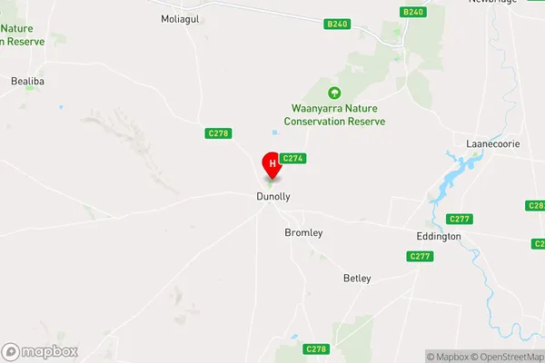 Dunolly,Victoria Area Map