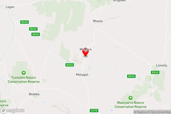 Moliagul,Victoria Area Map