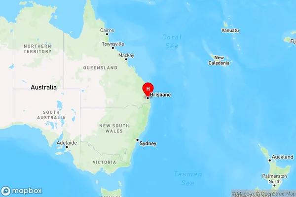 Mount Thompson,Queensland Region Map