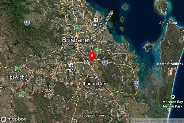 Wishart,Queensland Satellite Map