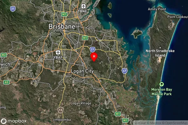 Priestdale,Queensland Satellite Map