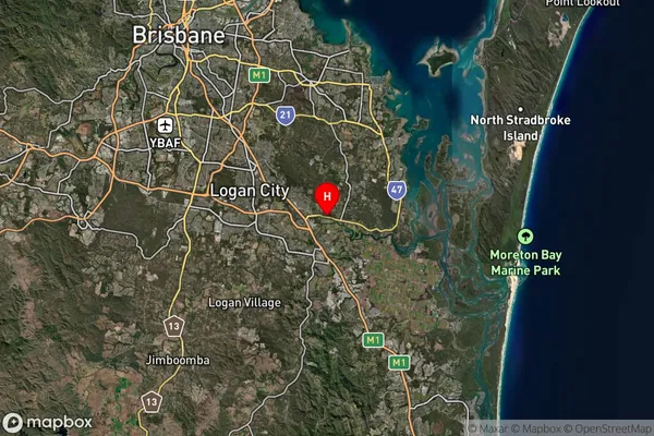 Logandale,Queensland Satellite Map