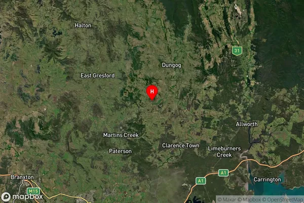 Wallarobba,New South Wales Satellite Map