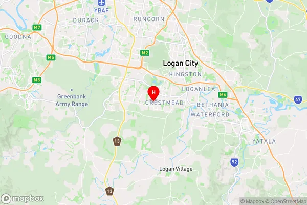 Crestmead Dc,Queensland Area Map