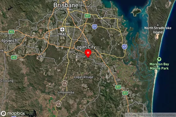 Waterford West,Queensland Satellite Map