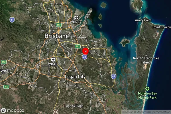 Burbank,Queensland Satellite Map