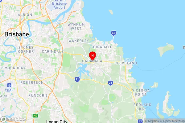 Capalaba West,Queensland Area Map