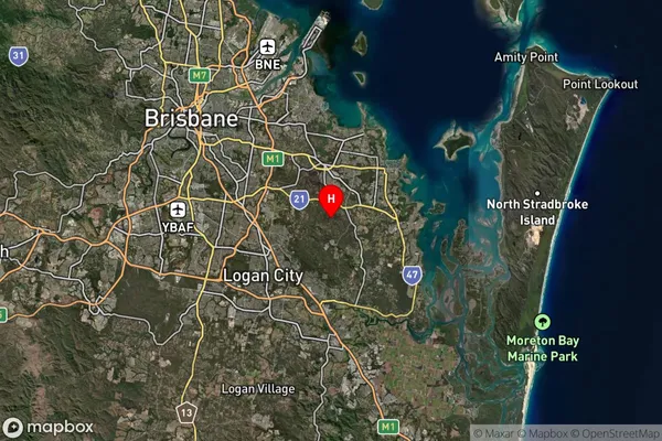 Sheldon,Queensland Satellite Map