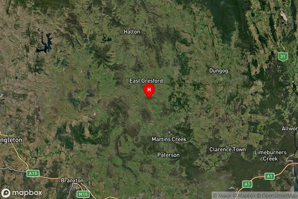 Torryburn,New South Wales Satellite Map