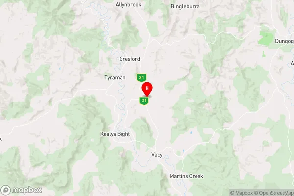 Torryburn,New South Wales Area Map