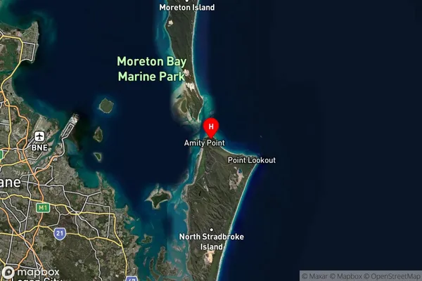 Amity Point,Queensland Satellite Map