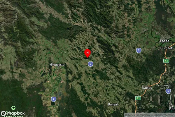 Bakers Creek,New South Wales Satellite Map