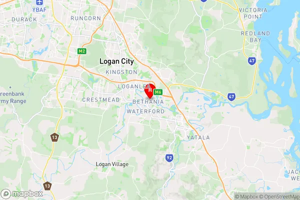 Bethania,Queensland Area Map