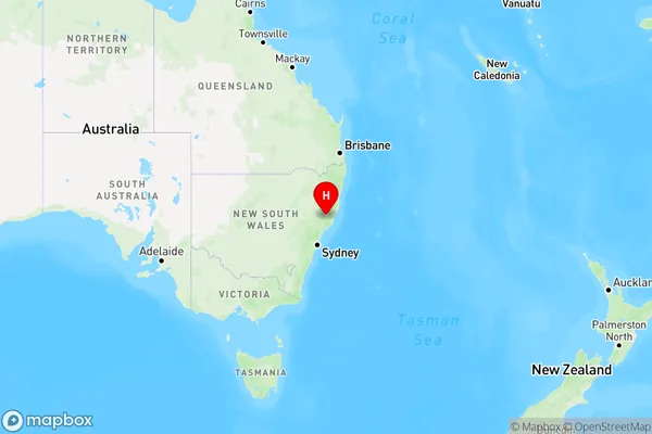 Barrington,New South Wales Region Map