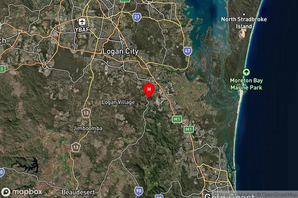 Bannockburn,Queensland Satellite Map