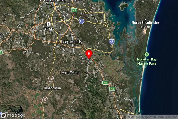 Beenleigh,Queensland Satellite Map