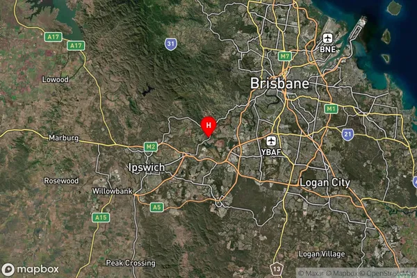 Bellbowrie,Queensland Satellite Map