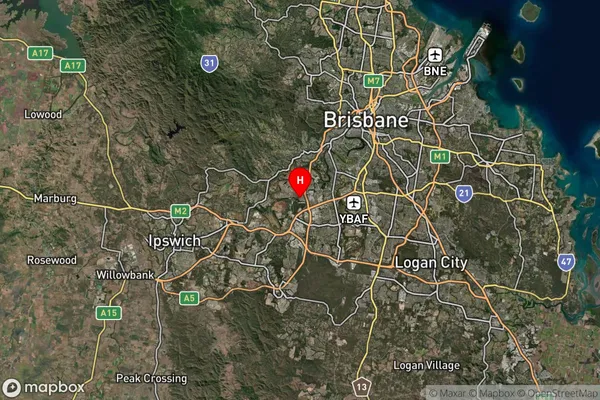 Sumner,Queensland Satellite Map