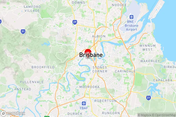 South Brisbane Bc,Queensland Area Map