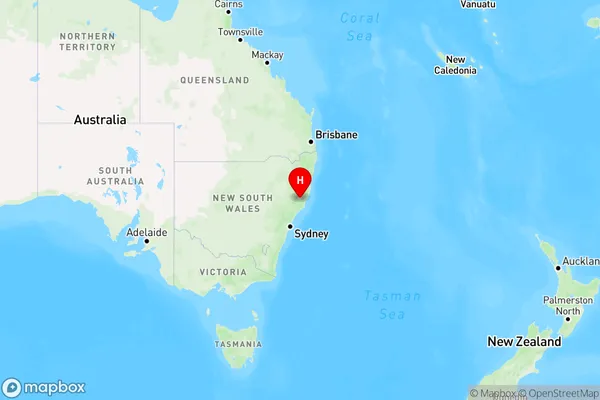 Bulliac,New South Wales Region Map