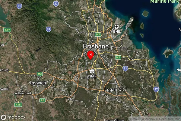 Tennyson,Queensland Satellite Map