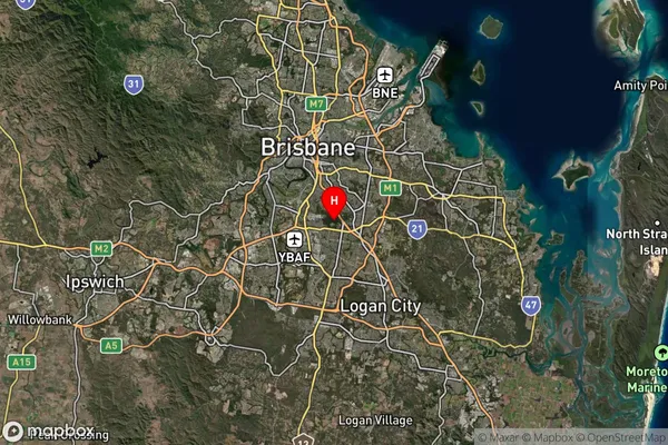 Griffith University,Queensland Satellite Map