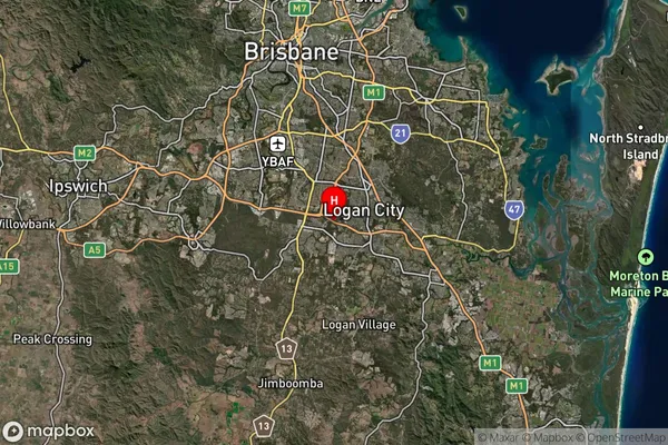 Berrinba,Queensland Satellite Map