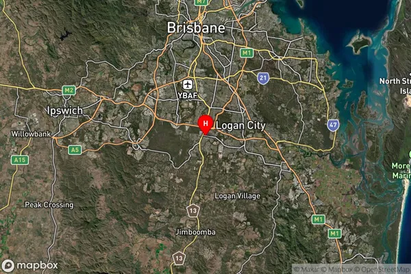 Browns Plains Bc,Queensland Satellite Map