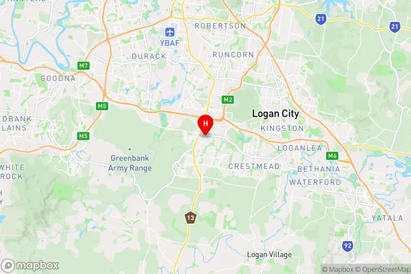 Browns Plains Bc,Queensland Area Map