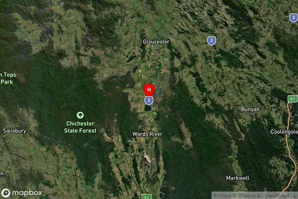 Craven,New South Wales Satellite Map