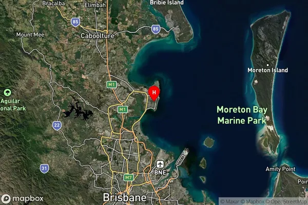 Margate,Queensland Satellite Map