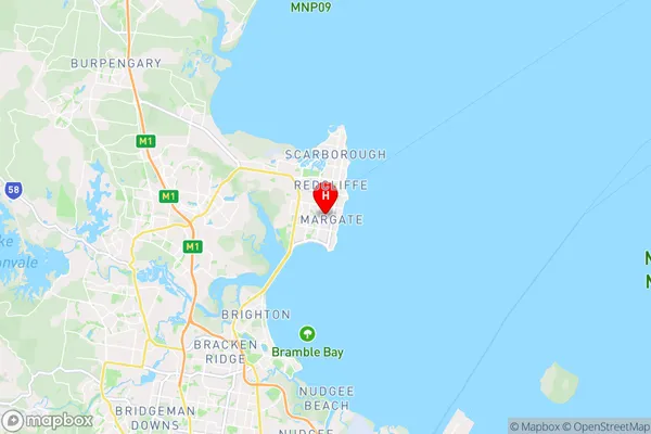 Margate,Queensland Area Map