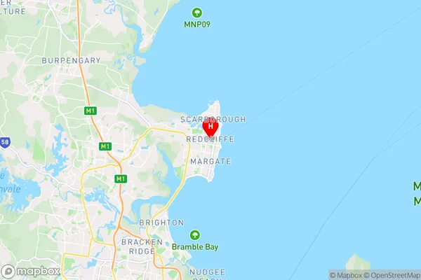 Redcliffe,Queensland Area Map