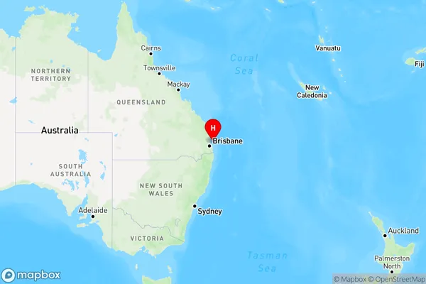 Cape Moreton,Queensland Region Map