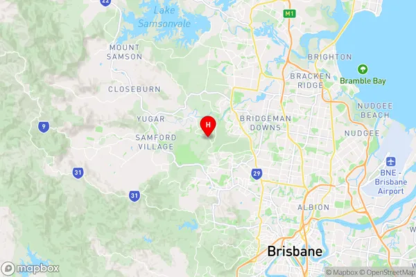 Bunya,Queensland Area Map