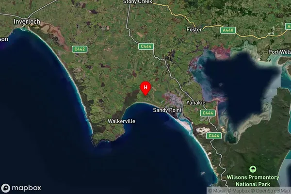 Waratah Bay,Victoria Satellite Map