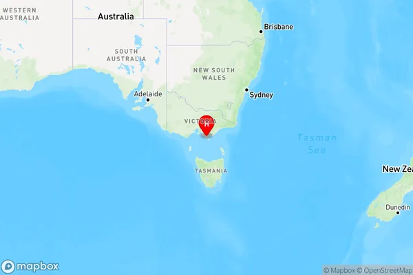 Waratah North,Victoria Region Map