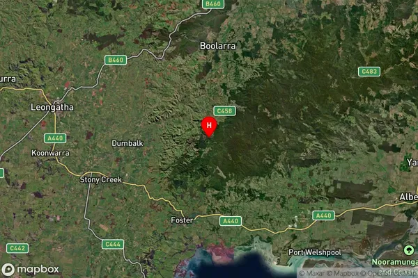 Gunyah,Victoria Satellite Map