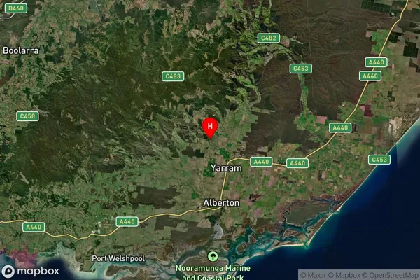 Devon North,Victoria Satellite Map