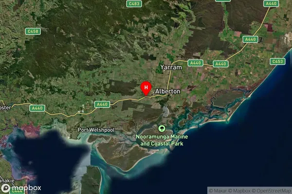 Gelliondale,Victoria Satellite Map