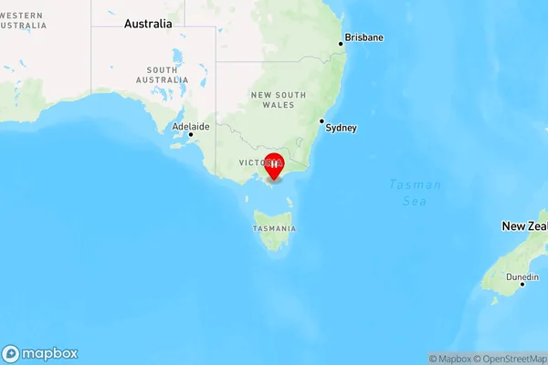 Gelliondale,Victoria Region Map