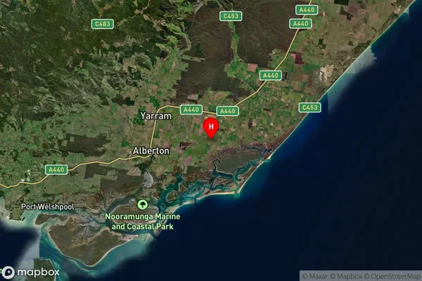 Hunterston,Victoria Satellite Map